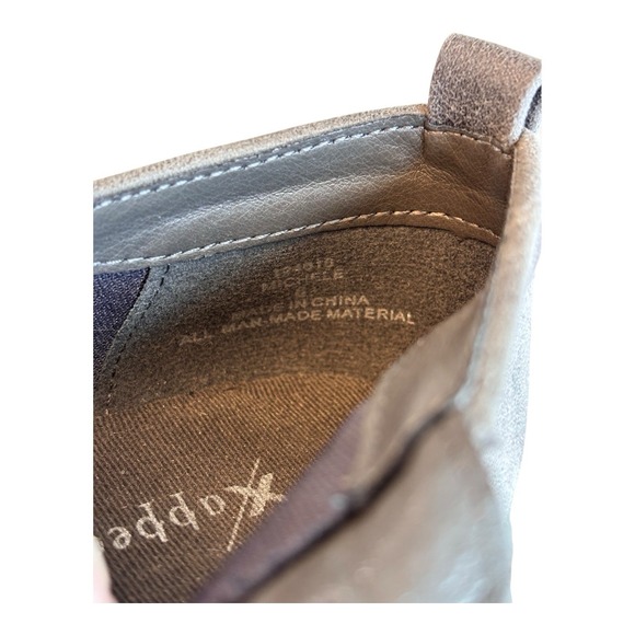 Xappeal Ankle Boots Womens 6 Gray Faux Suede Block Heel Booties‎ Zip Up - Picture 11 of 11